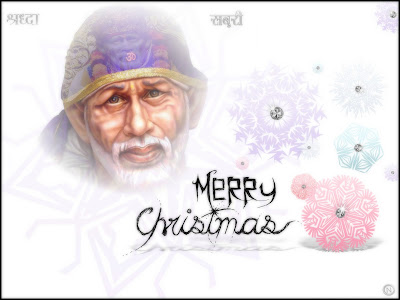 Shirdi Sai Christmas Wallpaper 2