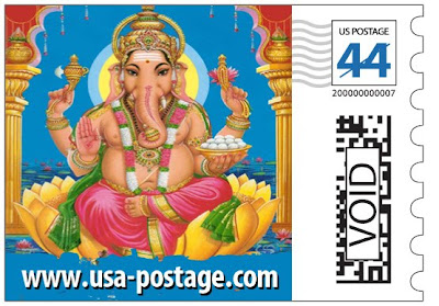 Shirdi Sai Baba in US Postage Stamp With Hindu Deities